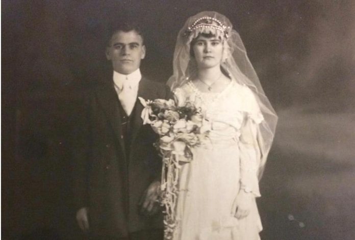 Foto e rrallë, një çift shqiptar në ditën e martesë së tyre në SHBA në vitin 1920
