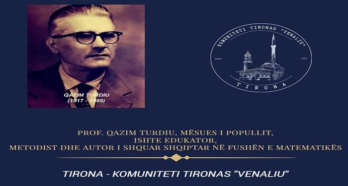 Prof. Qazim Turdiu, Mësues i Popullit, ishte edukator, metodist dhe autor i shquar shqiptar në fushën e matematikës (1917 – 1989).