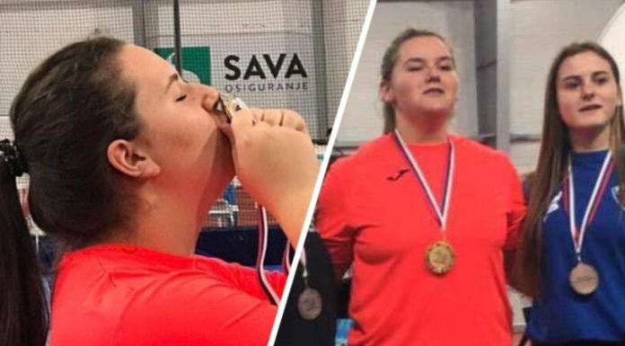 Atletja shqiptare thyen rekord në Beograd, medaljen ia dedikon babait